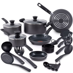 T-Fal 18-Piece Aluminum Nonstick Cookware Set