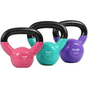 Vinyl Coated Kettlebell Weight Set