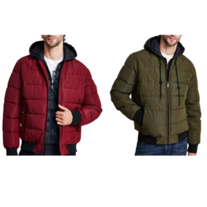 Michael Kors Men's Hooded Puffer Bomber Jacket