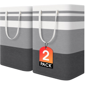 2-Pack Collapsible 75L Laundry Baskets