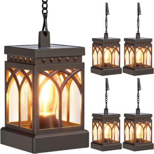 4-Pack Outdoor Waterproof Solar Lanterns