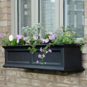 Resin Window Box Planter w/Water Reservoir