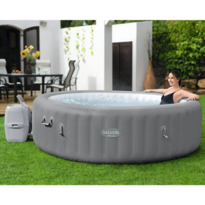 SaluSpa 8-Person AirJet Inflatable Hot Tub w/Pump