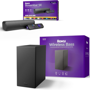 Roku 4K HDR Streambar SE & Wireless Bass Bundle