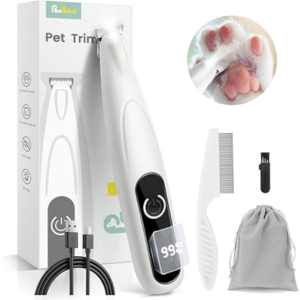 Rechargeable Pet Trimmer Kit w/LED Light