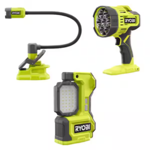 Ryobi ONE+ 18V 3-Tool Lighting Kit