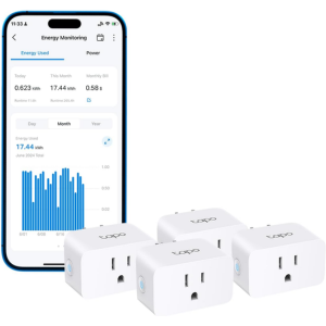 4-Pack TP-Link Tapo Wi-Fi Smart Plug w/App