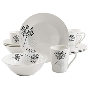 Gibson Home 12-Piece Netherwood Round Dinnerware Set