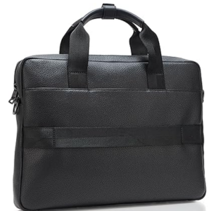 Hugo Stacked Logo Leather Briefcase