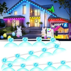 RGB Permanent Outdoor 200' Lights w/App