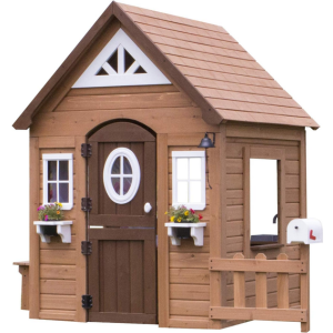 Backyard Discovery Cedar Wood Kids Playhouse Cottage