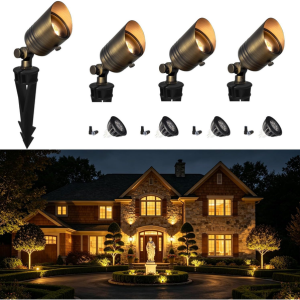 4-Pack Coloer 12V LED Landscape Spotlight
