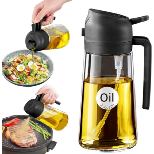 Glass 470ml Olive Oil Dispenser & Sprayer