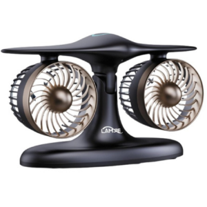 Portable 8000mAh Desk Fan w/LED Light