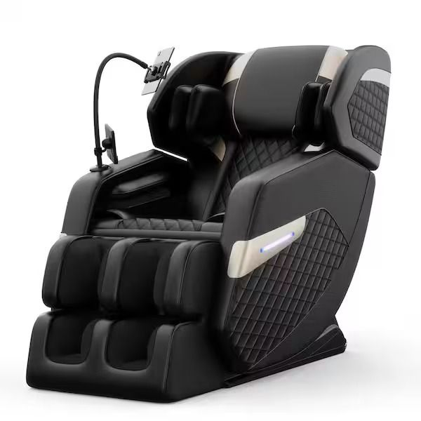 PU Leather Zero Gravity Heated Massage Chair w/Bluetooth