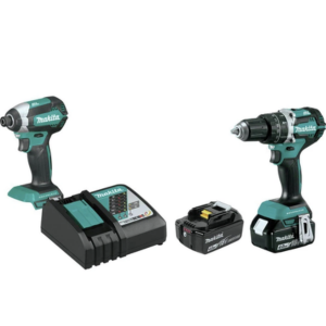 Makita 18V Hammer Drill Driver & Impact Driver Kit w/Batteries