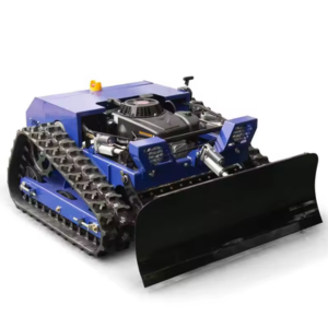 RC Gasoline Tracked Lawn Mower w/Snow Plow