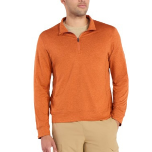 Athletic Works Men's Quarter-Zip Pullover Shirt