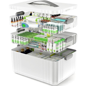 Portable 3-Tier Medicine Organizer