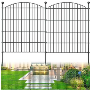 10-Panel Metal Garden Dog Fence