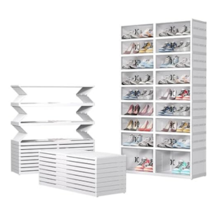 9-Tier 36-Pair Foldable Shoe Rack