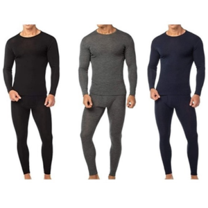 2-Pair Men's Cotton Fleece Thermal Sets