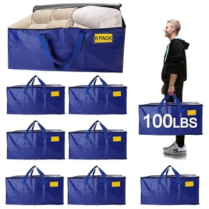 8-Pack Heavy Duty Moving Bags
