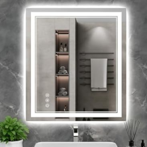 Tempered Glass LED Bathroom Mirror