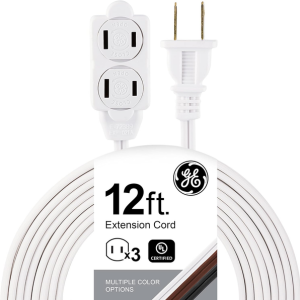 GE 3-Outlet 12' Extension Cord