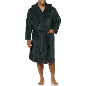 Amazon Essentials Men's Mid-Length Plush Robe