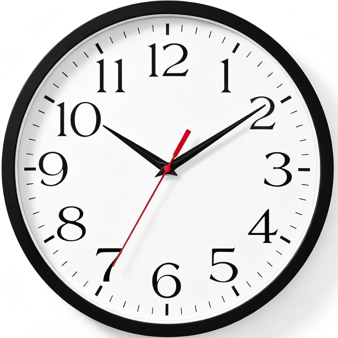 Battery Operated 8” Silent Wall Clock