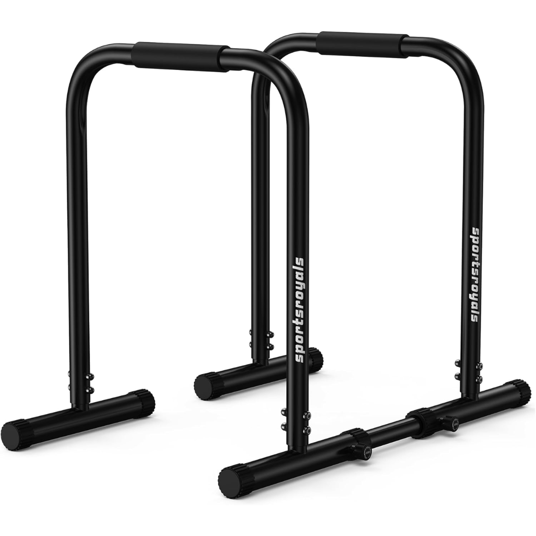 Sportsroyals Adjustable 400lbs Dip Bar Station