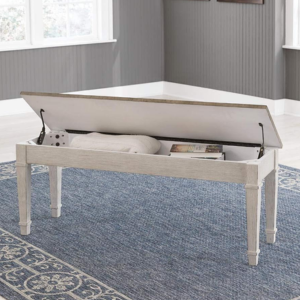 Signature Design by Ashley Farmhouse Storage Dining Bench