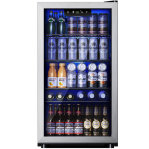 Glass Door 130-Can Beverage Refrigerator