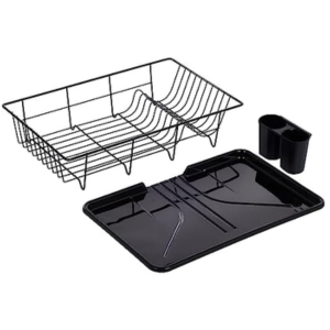 Metal Dish Drying Rack w/Drain Board