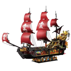 3,399-Piece Phantom Queen Pirate Ship Building Set