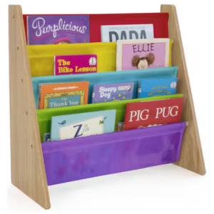 Humble Crew 4-Tier Wood Rack Bookshelf