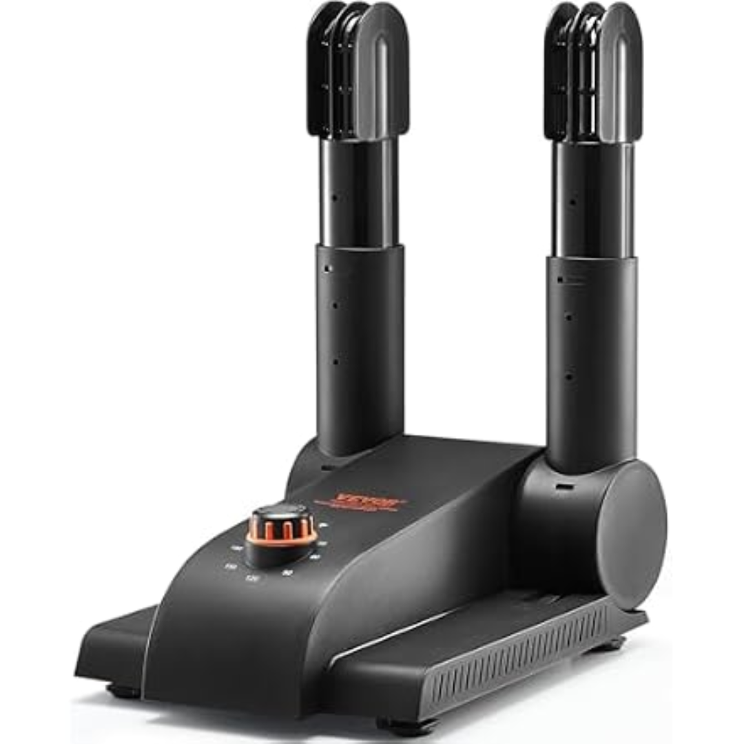 Foldable 180-degree 2 Tubes Shoe Dryer w/Timer