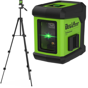 Self-Leveling 100' Green Cross Line Laser Level w/Tripod