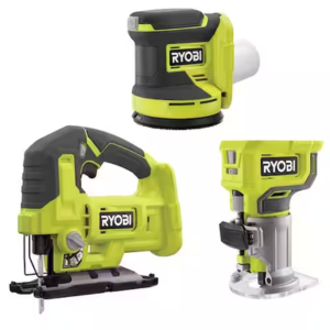 Ryobi 18V Cordless Jig Saw Router & Orbit Sander Kit