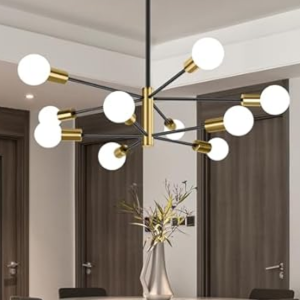 Adjustable 10-Light Sputnik Chandelier