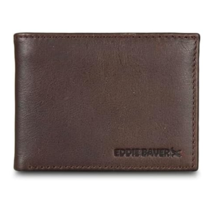 Eddie Bauer Men's Leather RFID Bifold Wallet