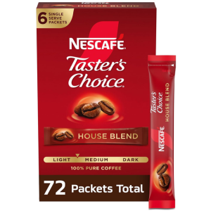 Nescafe 72-Pack Taster's Choice Instant Coffee
