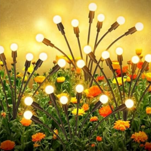 4-Pack Solar Firefly Garden Lights