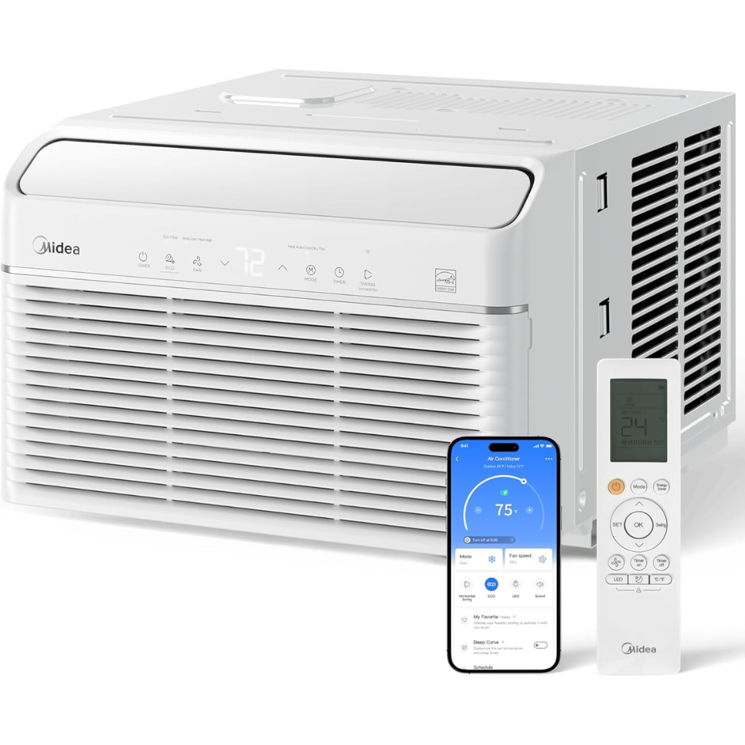 Midea 12,000 BTU Window Air Conditioner w/ Heat