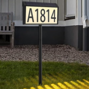 Solar LED Address Sign