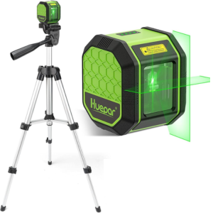 Rechargeable 100' Cross Line Laser Level w/Tripod