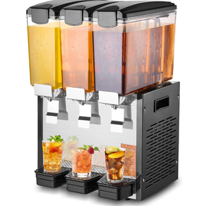 Commercial 10L Triple Tank Beverage Dispenser
