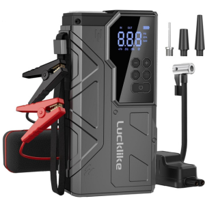 6000A Jump Starter w/Air Compressor & LED Light