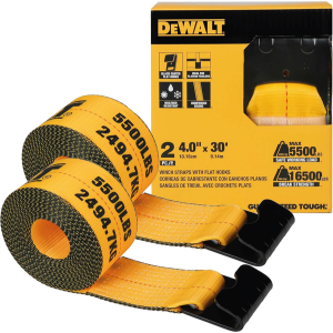 DeWalt 2-Pack 30' Winch Straps
